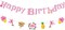Hawaiian Birthday Banner - Pink Tropical Happy Birthday Banner